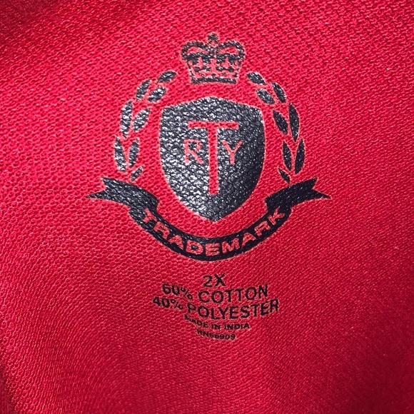 RTY Trademark red long sleeve polo shirt - Picture 7 of 7